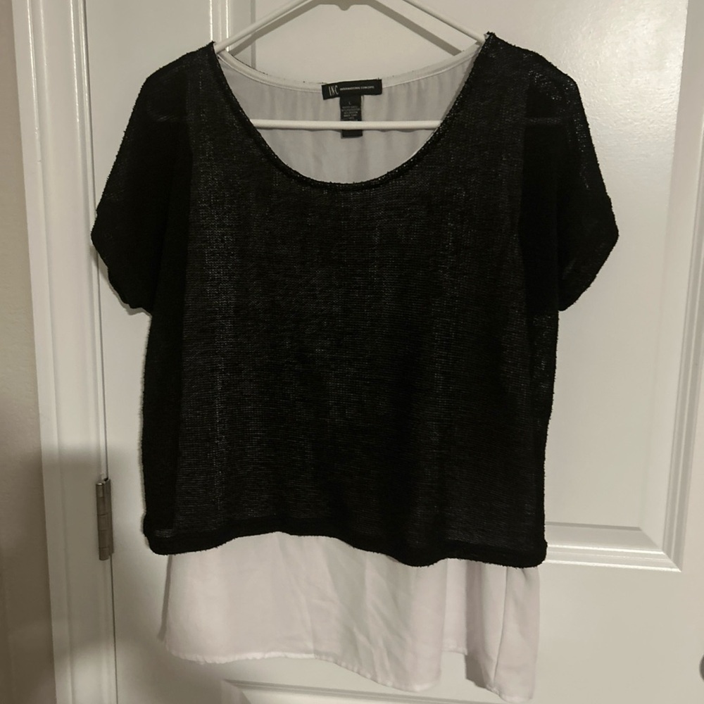 INC International Concepts Women’s L Top Knit Cover